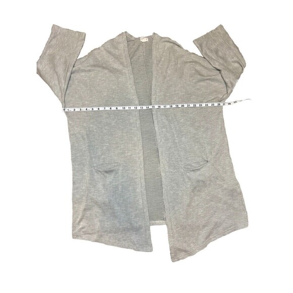 Donni Women’s‎ Ribbed Knit Duster Boho Minimalist Open Cardigan Grey One Size - Picture 5 of 8